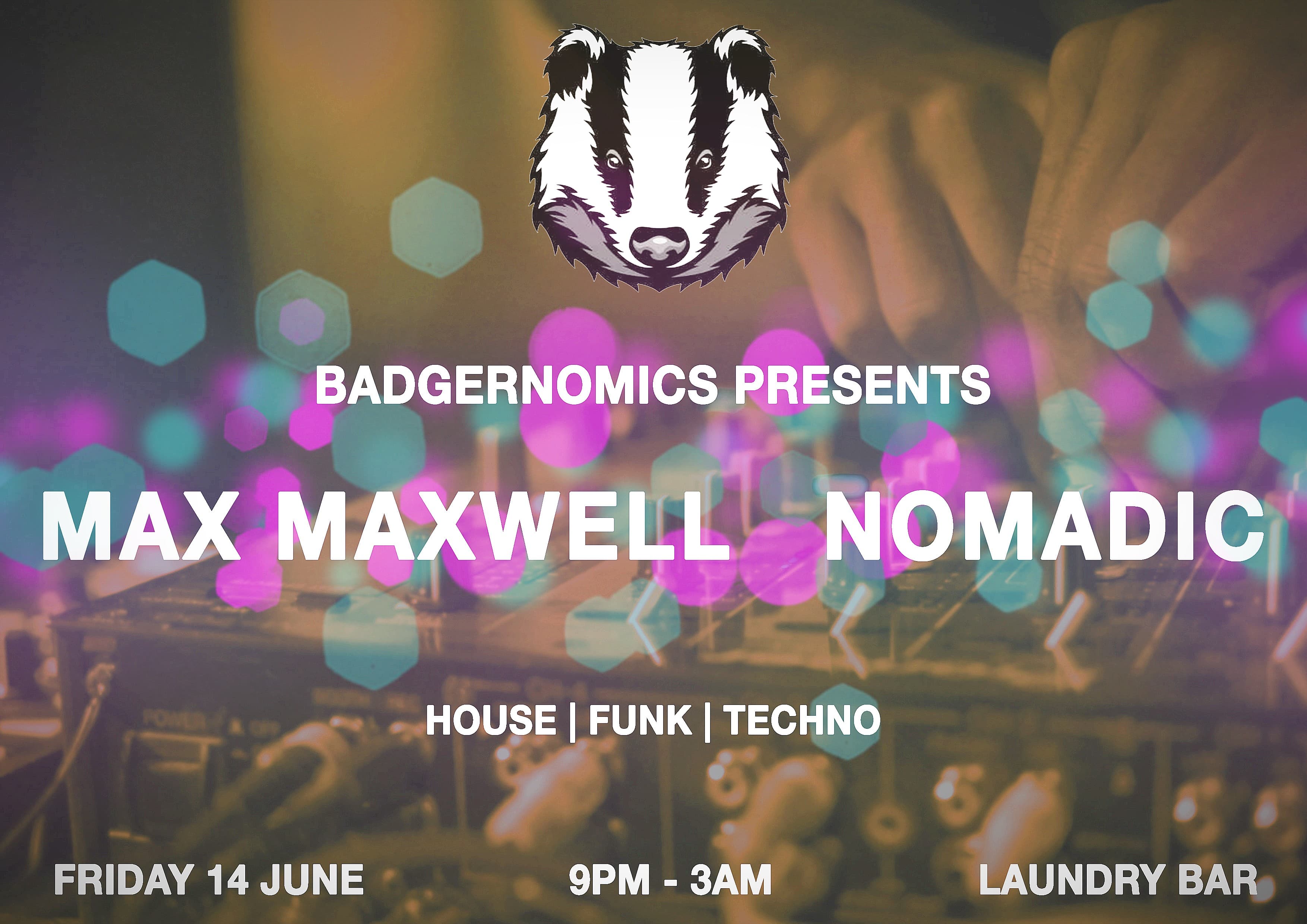 Badgernomics Presents event poster, Laundry Bar